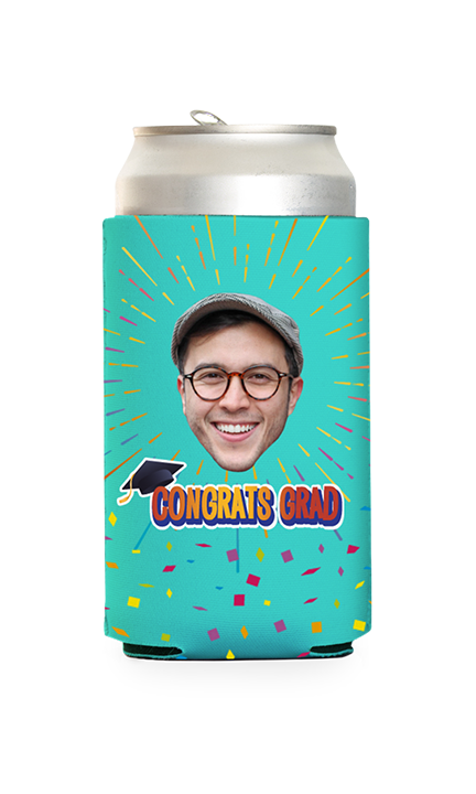 Custom Congrats Grad Can Cooler