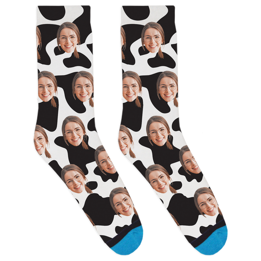 Custom Cow Print Socks