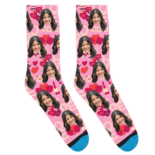 Custom Love Pattern Socks
