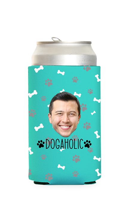 Custom Dogaholic Can Cooler