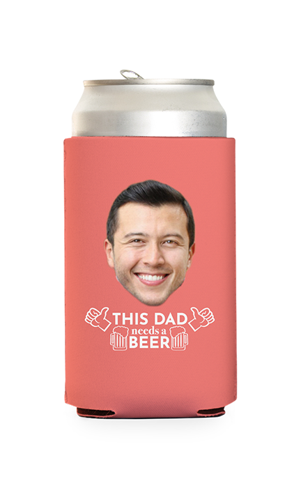 Custom This Dad Needs a Beer Can Cooler