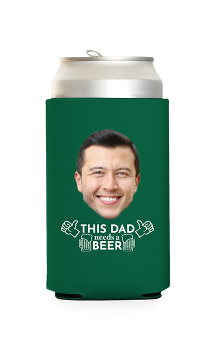 Custom This Dad Needs a Beer Can Cooler
