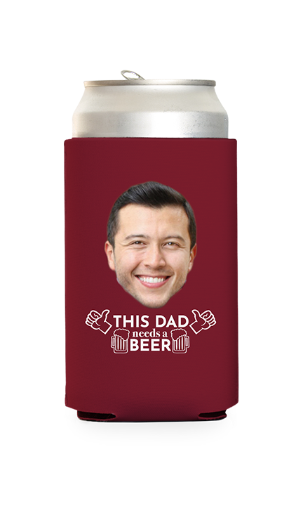 Custom This Dad Needs a Beer Can Cooler
