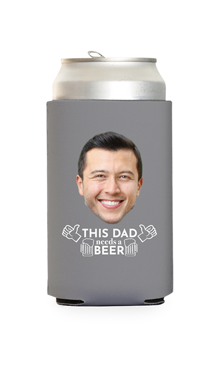 Custom This Dad Needs a Beer Can Cooler