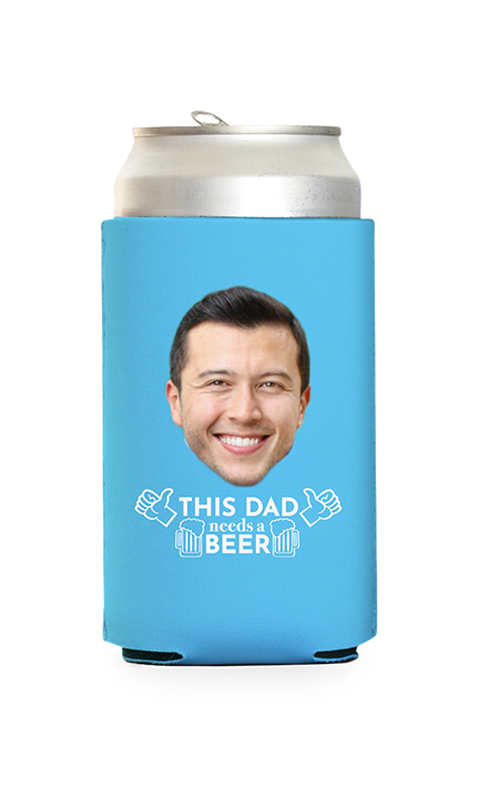 Custom This Dad Needs a Beer Can Cooler