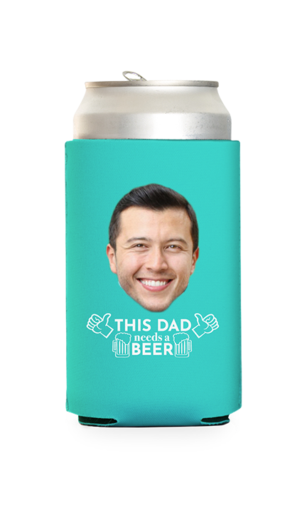 Custom This Dad Needs a Beer Can Cooler
