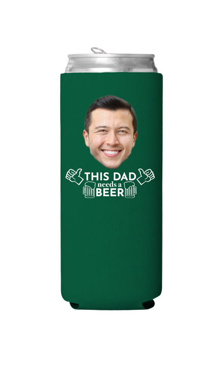 Custom This Dad Needs a Beer Can Cooler