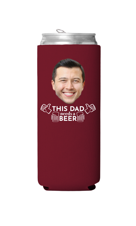 Custom This Dad Needs a Beer Can Cooler