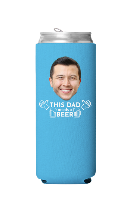Custom This Dad Needs a Beer Can Cooler