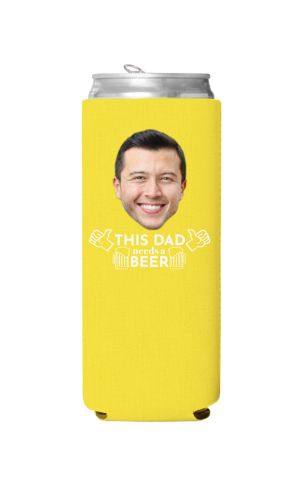 Custom This Dad Needs a Beer Can Cooler
