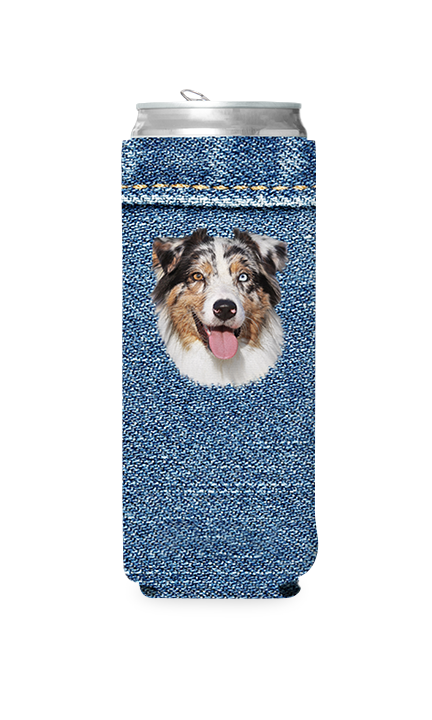 Custom Denim Can Cooler