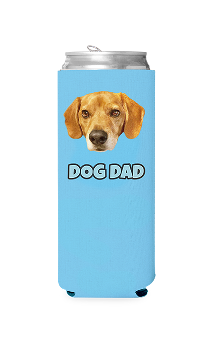 Custom Dog Dad Can Cooler