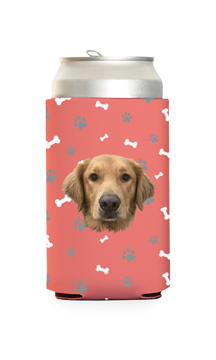 Custom Dog Pattern Can Cooler