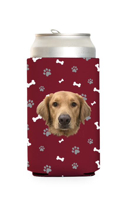 Custom Dog Pattern Can Cooler