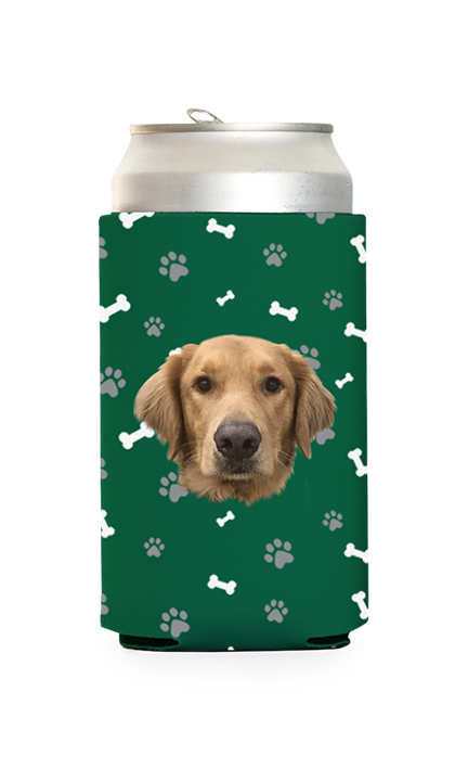 Custom Dog Pattern Can Cooler