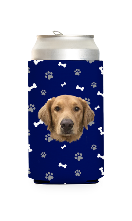 Custom Dog Pattern Can Cooler