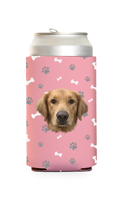 Custom Dog Pattern Can Cooler