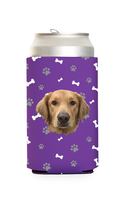 Custom Dog Pattern Can Cooler