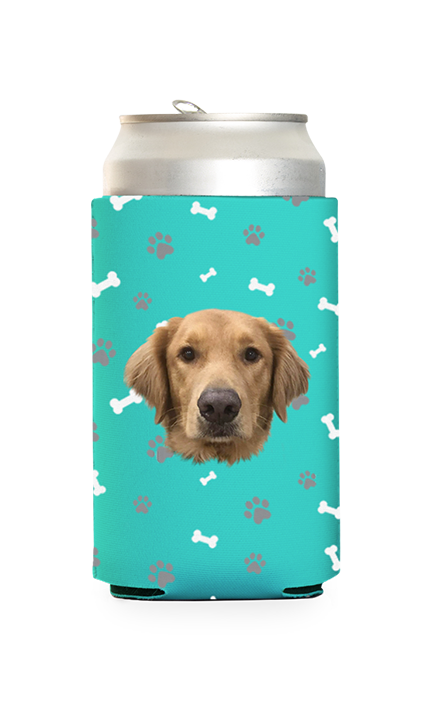 Custom Dog Pattern Can Cooler
