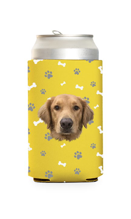 Custom Dog Pattern Can Cooler