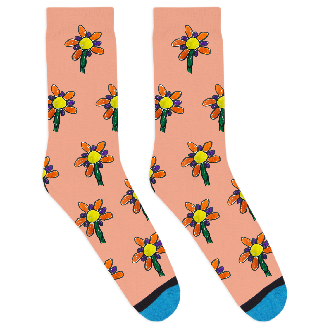 Custom Drawing Socks