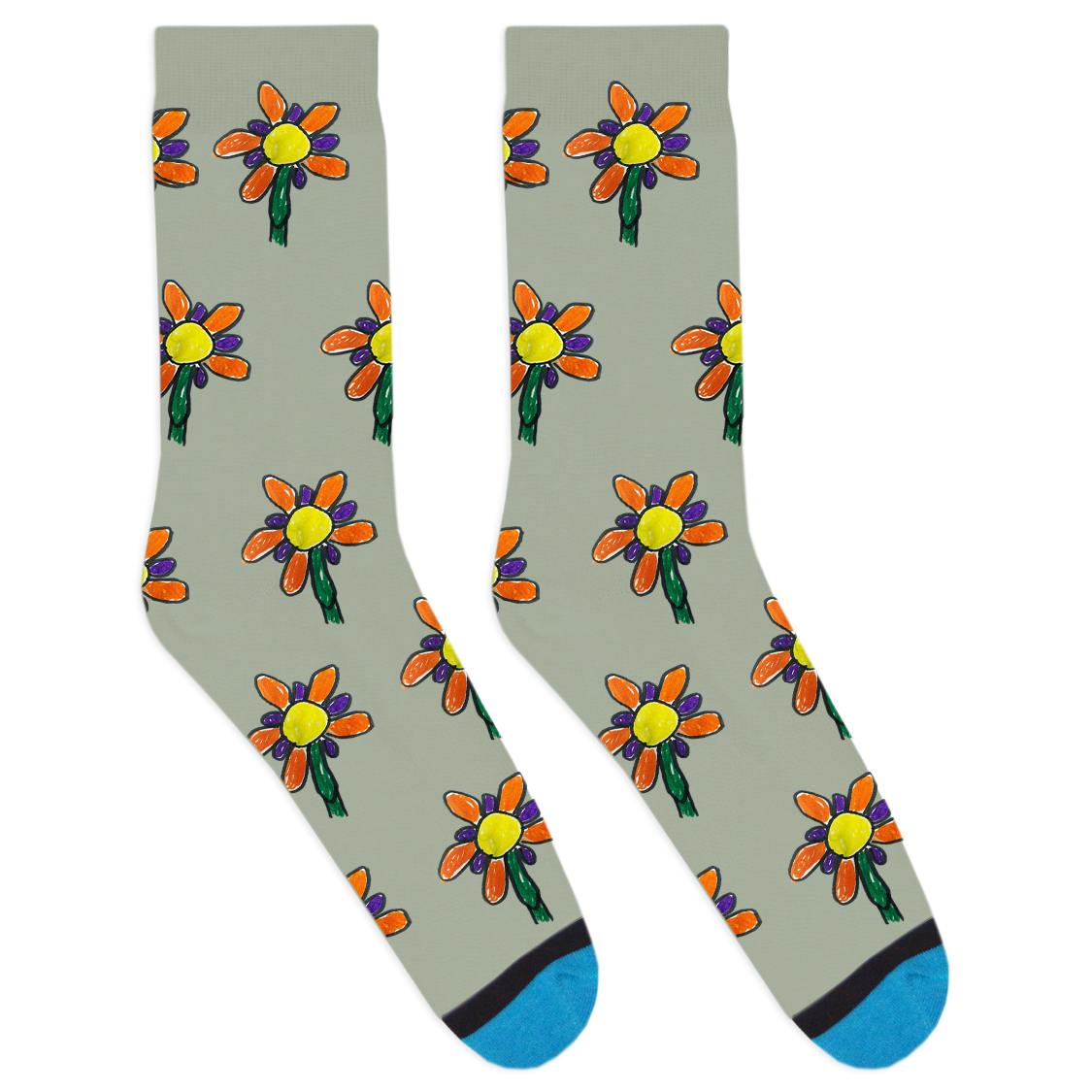 Custom Drawing Socks