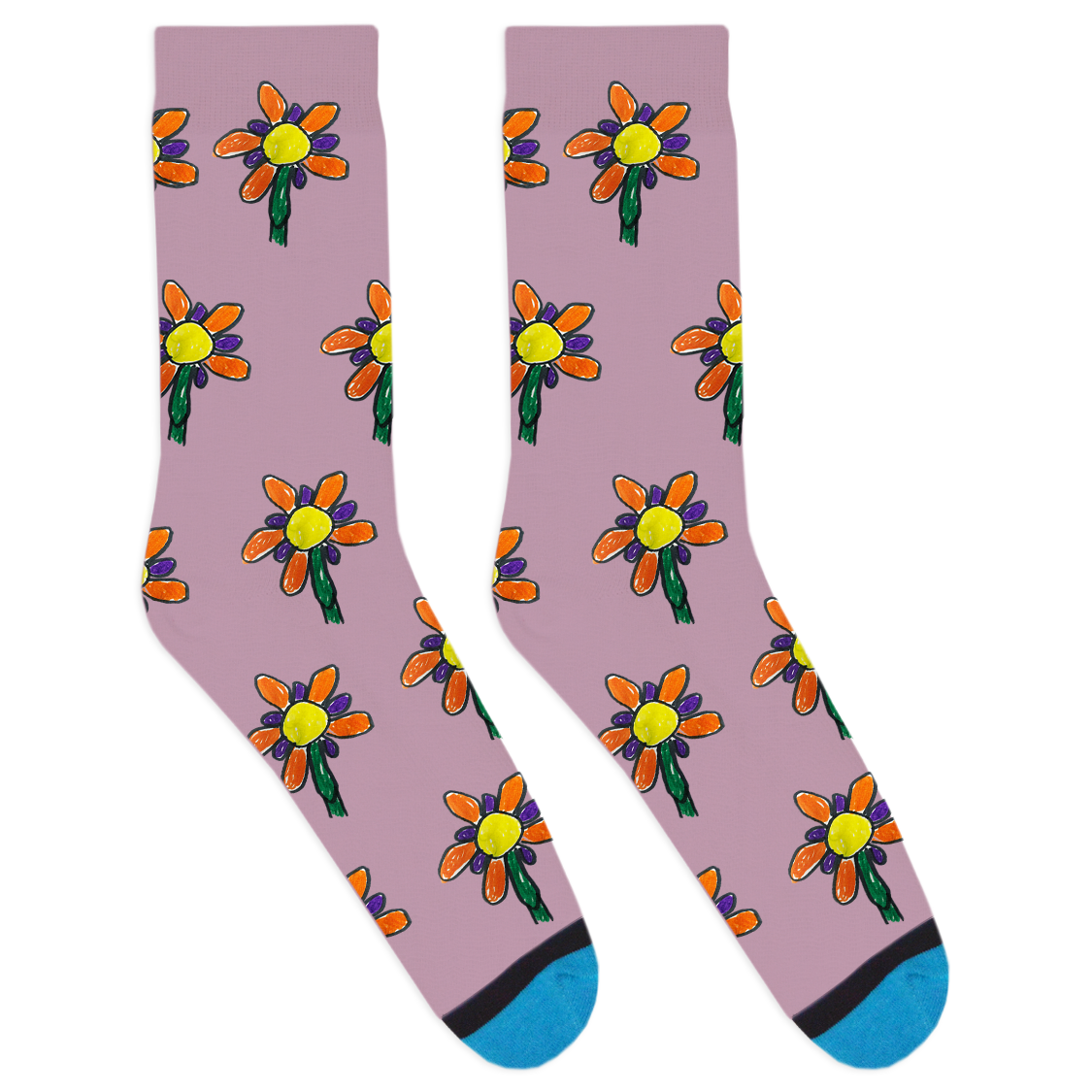 Custom Drawing Socks