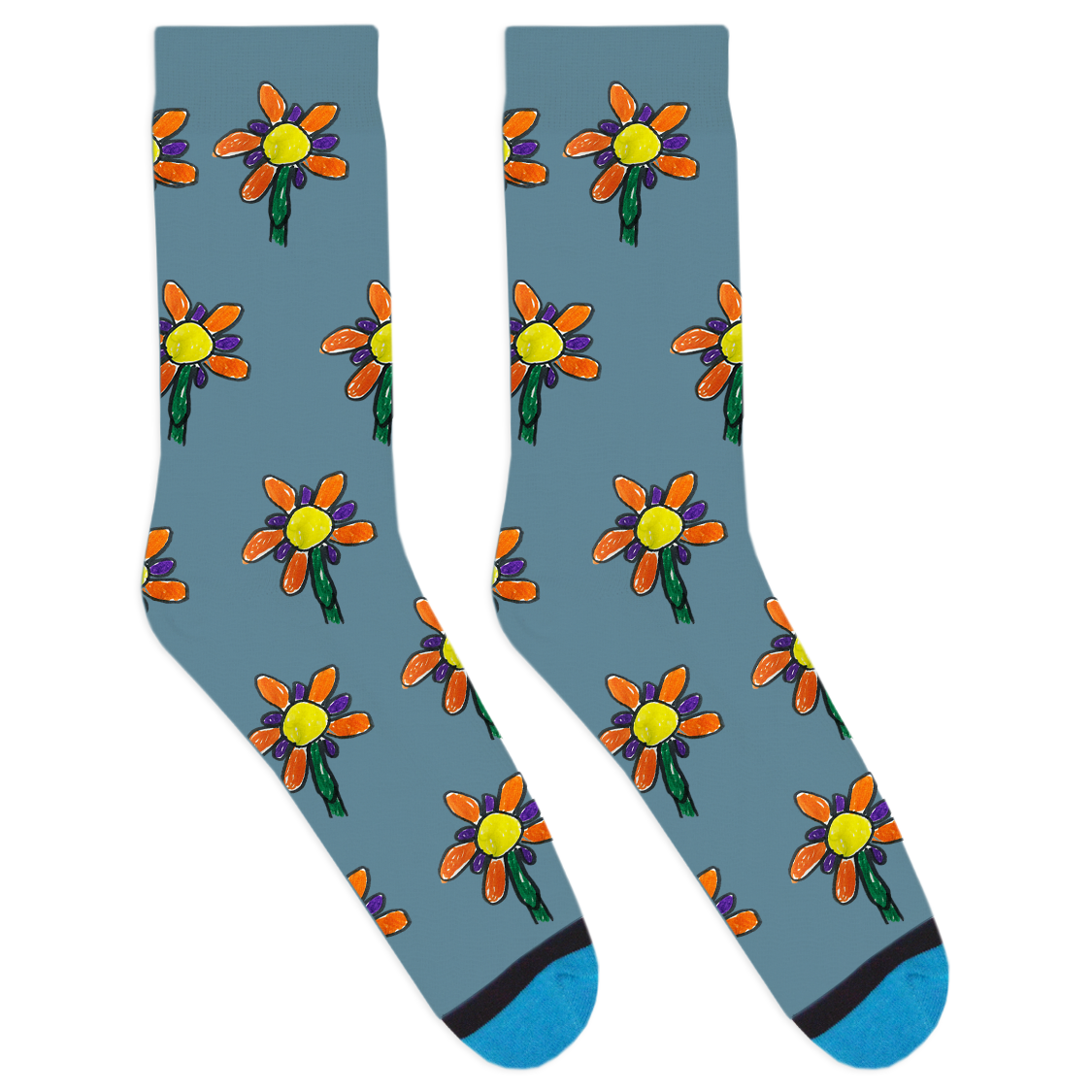 Custom Drawing Socks