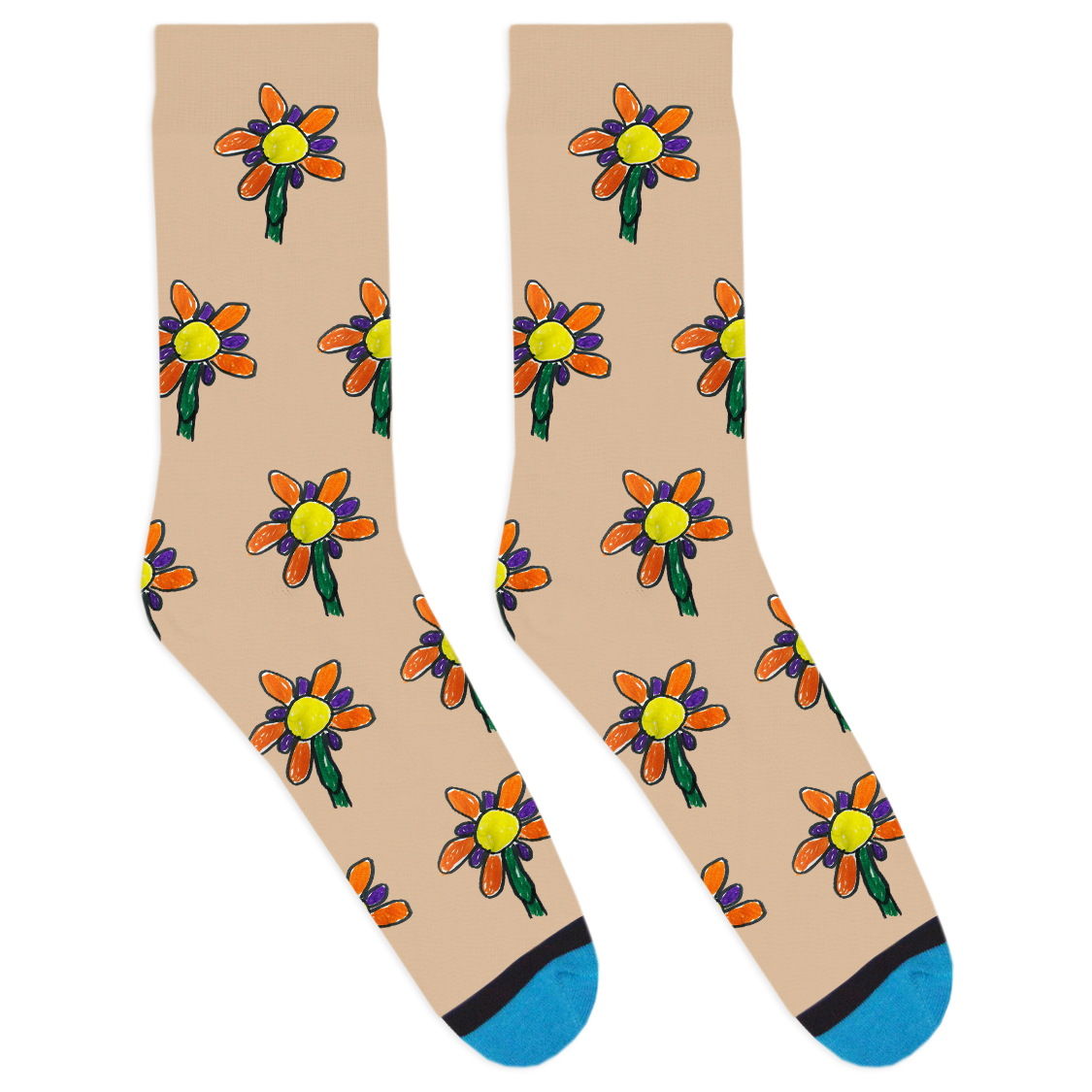 Custom Drawing Socks
