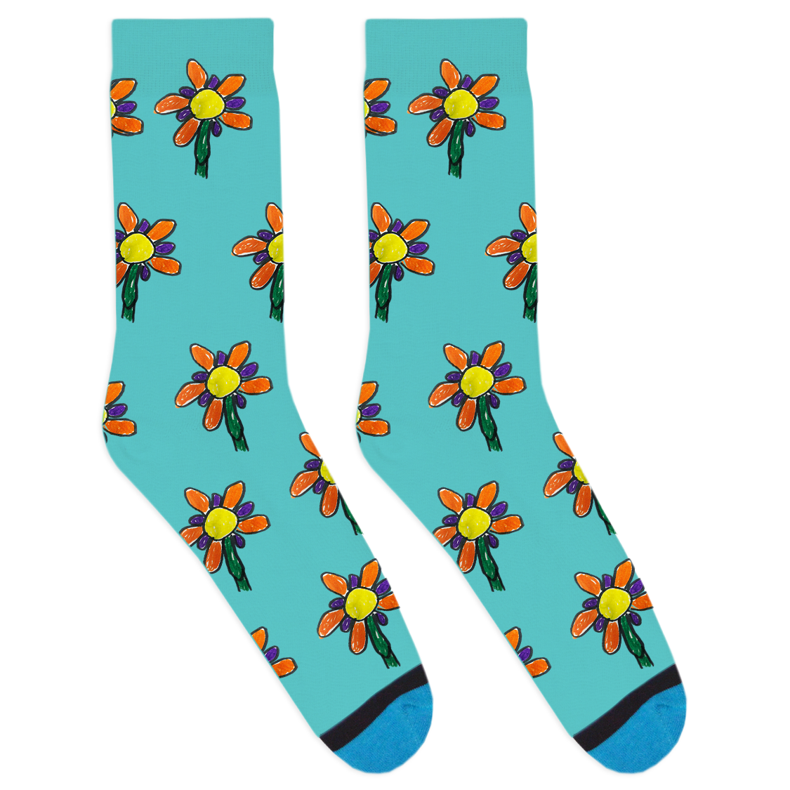 Custom Drawing Socks