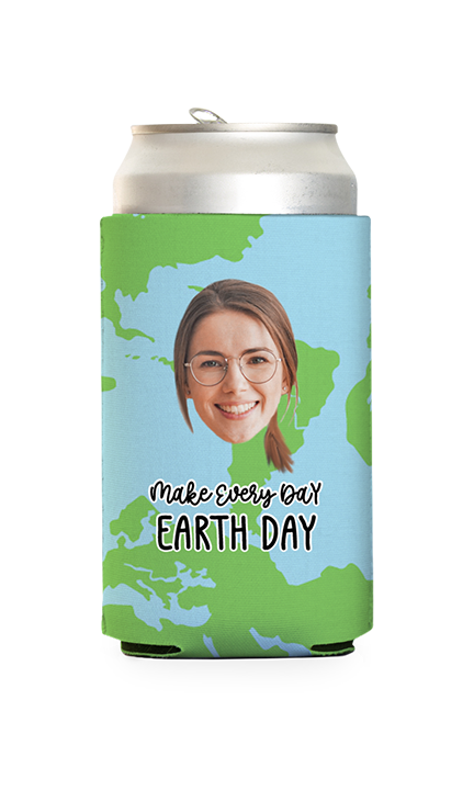 Custom Earth Day Can Cooler