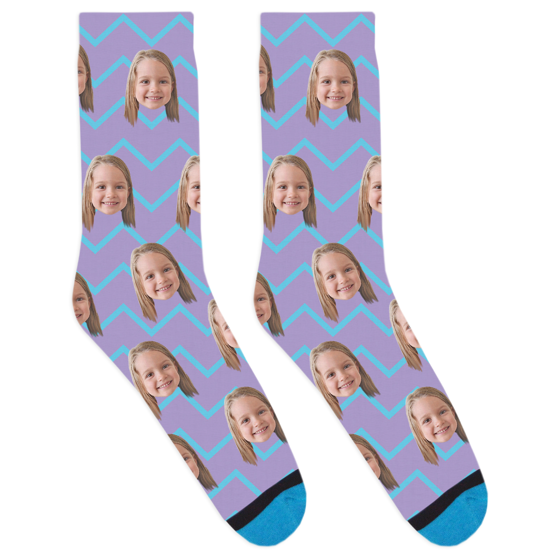 Custom Easter ZigZag Socks
