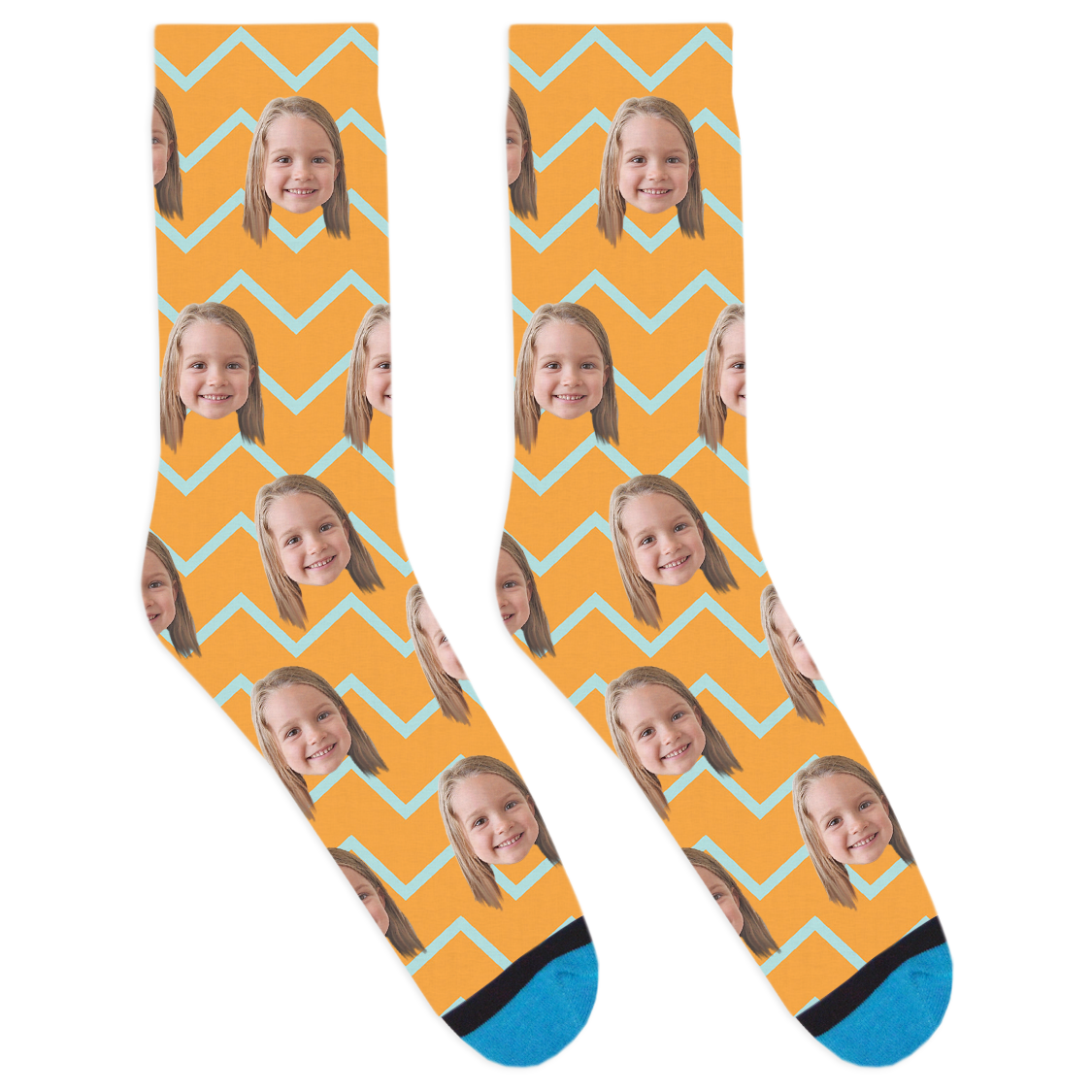 Custom Easter ZigZag Socks