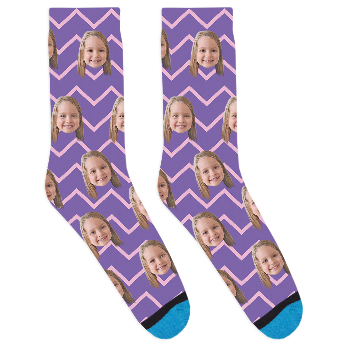 Custom Easter ZigZag Socks