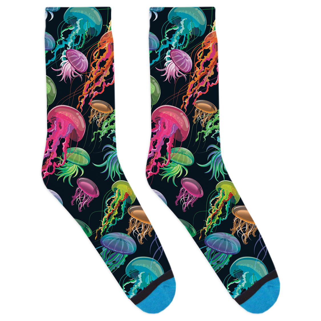 Electric Jellyfish Socks
