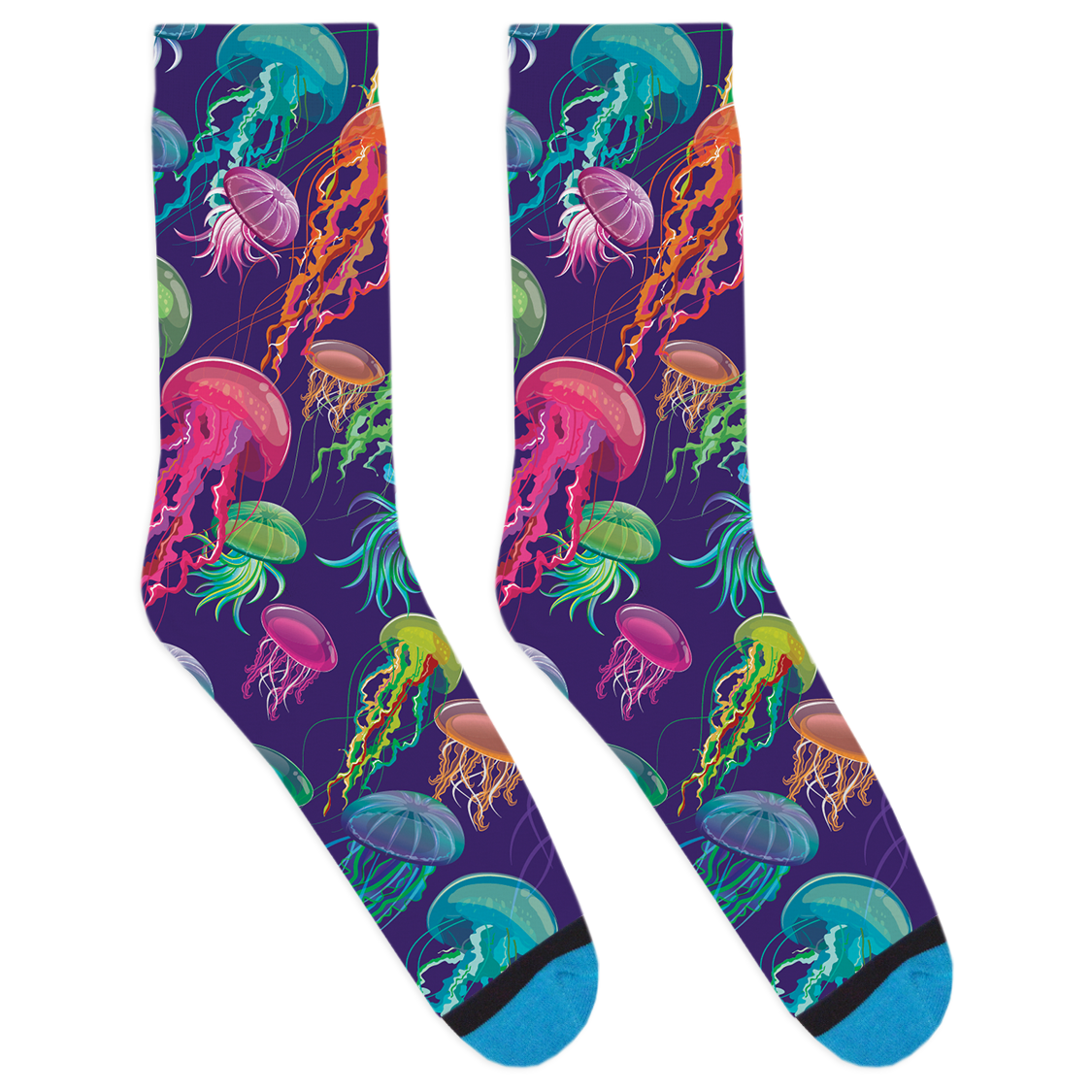 Electric Jellyfish Socks