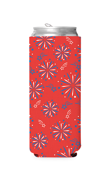 Fireworks Predesigned Can Cooler