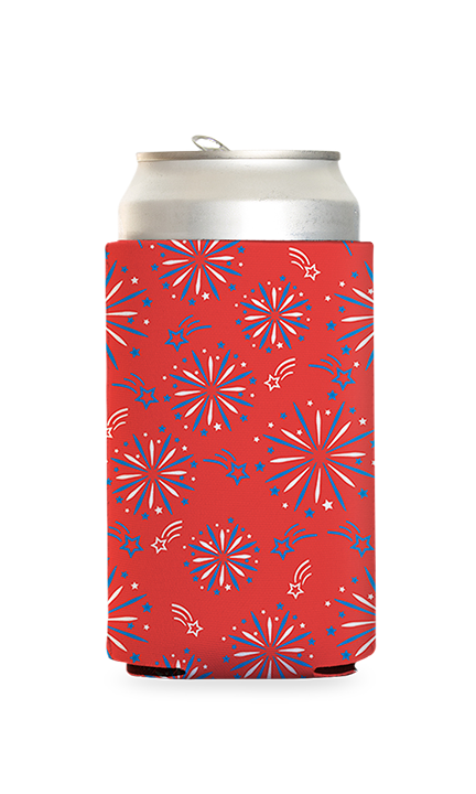 Fireworks Predesigned Can Cooler