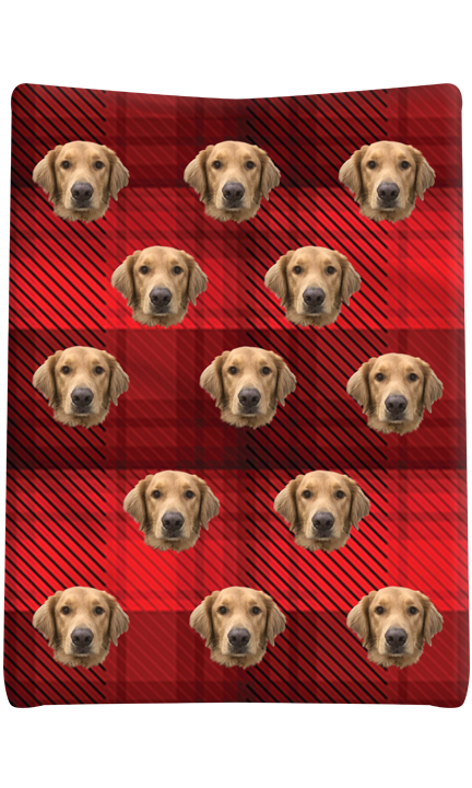 Custom Red Flannel Blanket