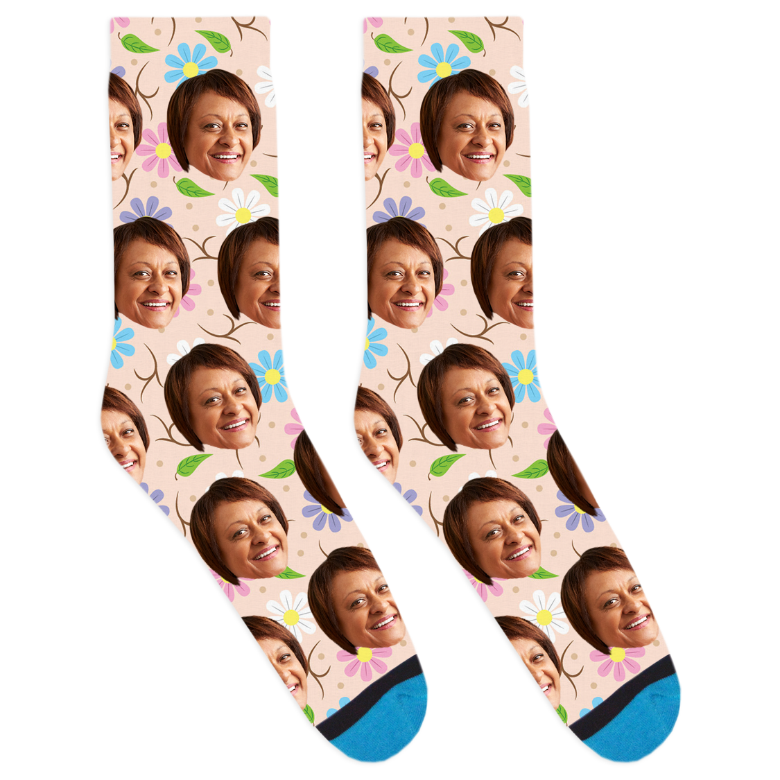Custom Floral Socks