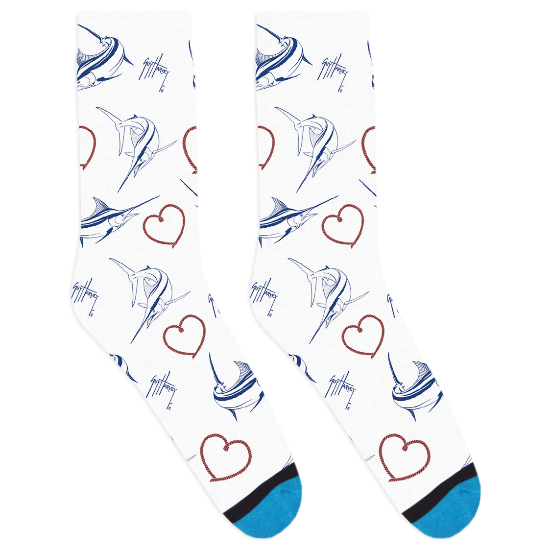 Guy Harvey 2021 Valentine's Day Sock