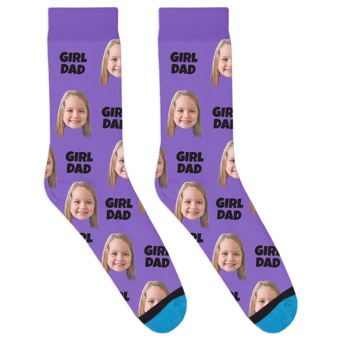 Custom Girl Dad Socks