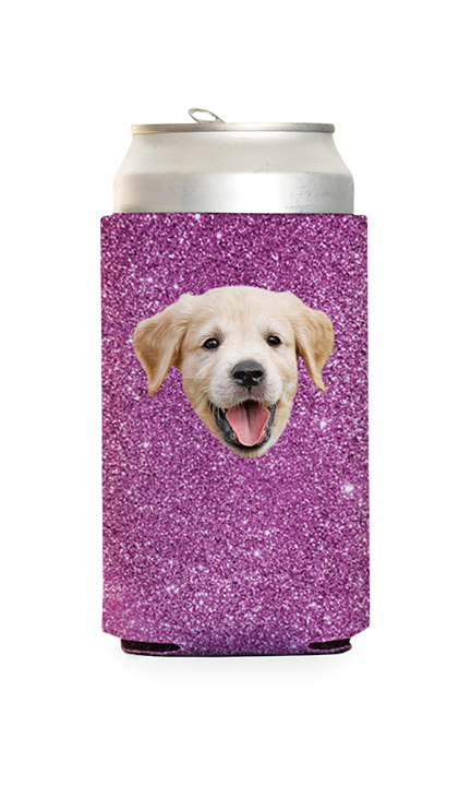 Custom Glitter PatternCan Cooler