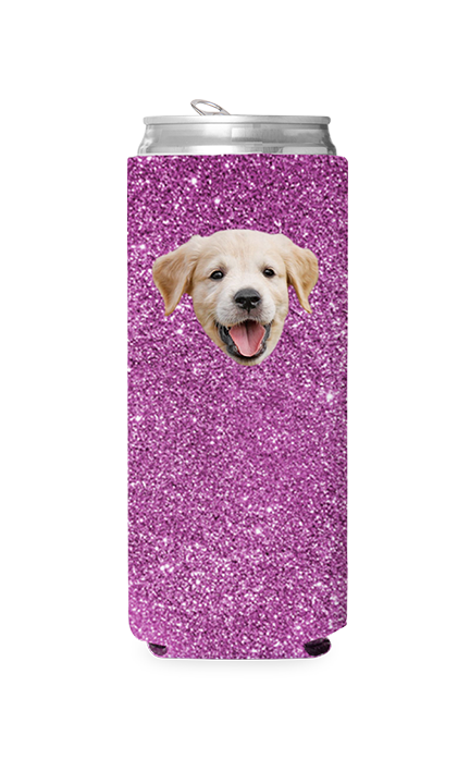 Custom Glitter PatternCan Cooler
