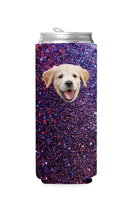 Custom Glitter PatternCan Cooler