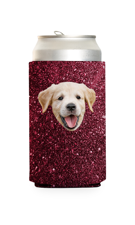 Custom Glitter PatternCan Cooler
