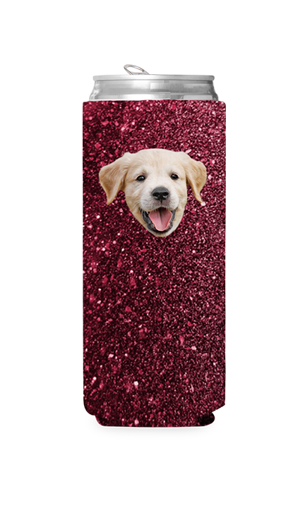 Custom Glitter PatternCan Cooler