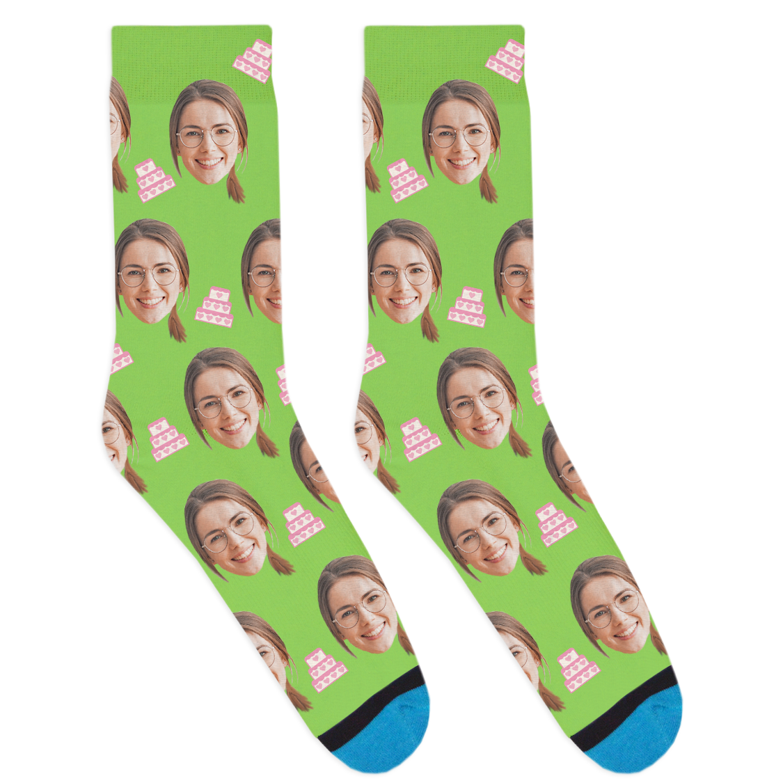 Custom Wedding Cake Socks