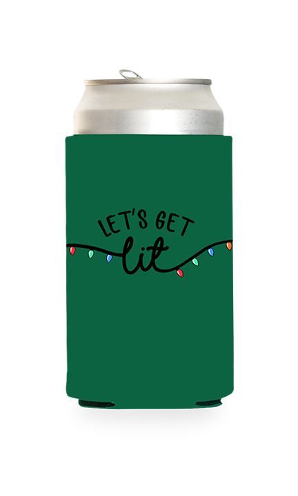 Let's Get Lit Predesigned Can Cooler