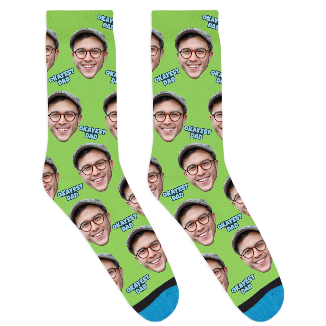 Custom Okayest Dad Socks